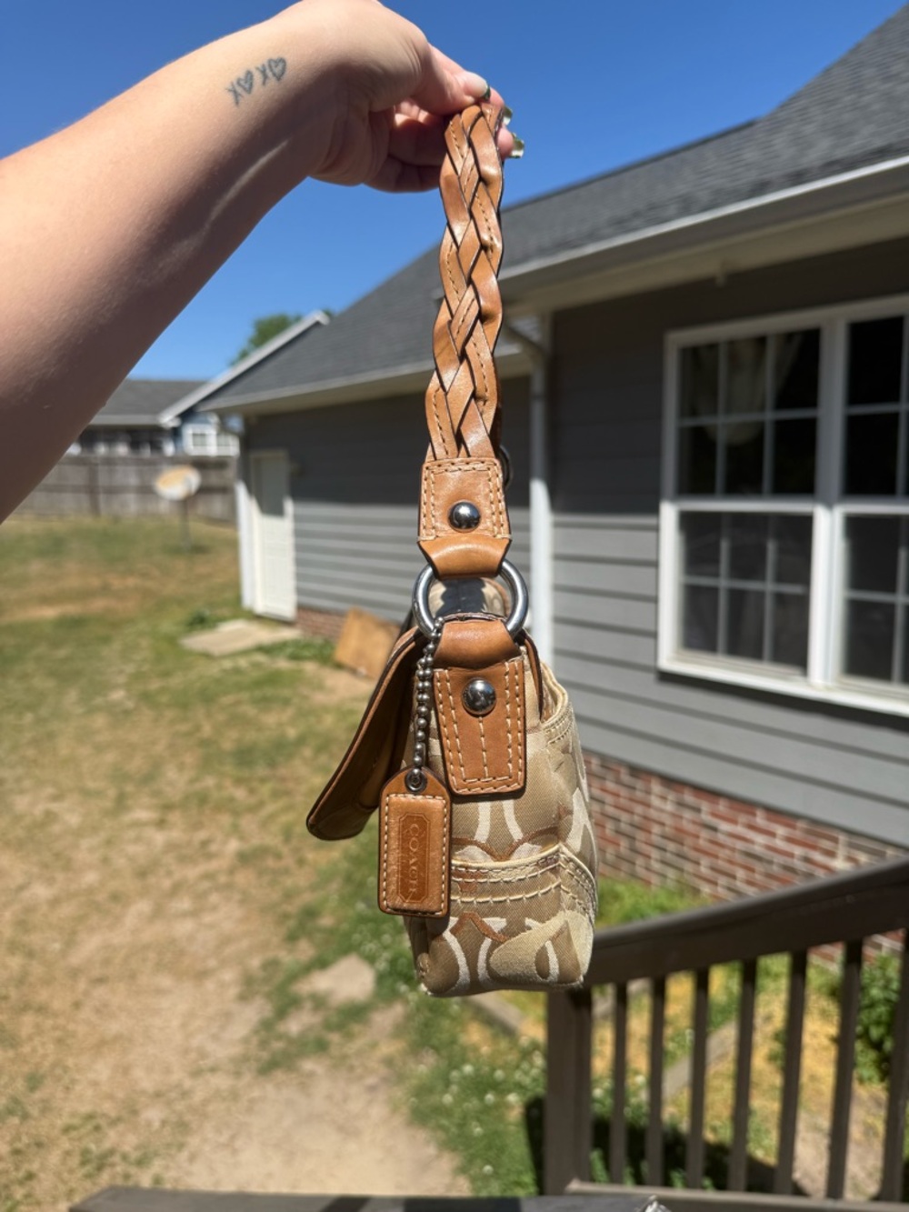 Coach Chelsea Optic Signature Flap Shoulder Bag - Picture 4 of 8